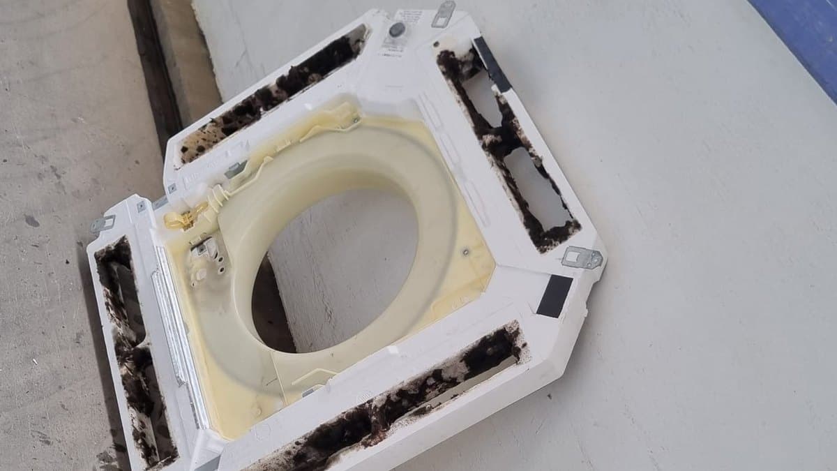 Office ceiling cassette — mould removed by chemical wash — Bukit Panjang, Bukit Panjang