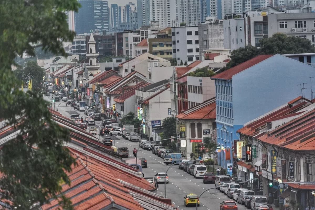 The lorongs off Geylang Road, Geylang, Singapore